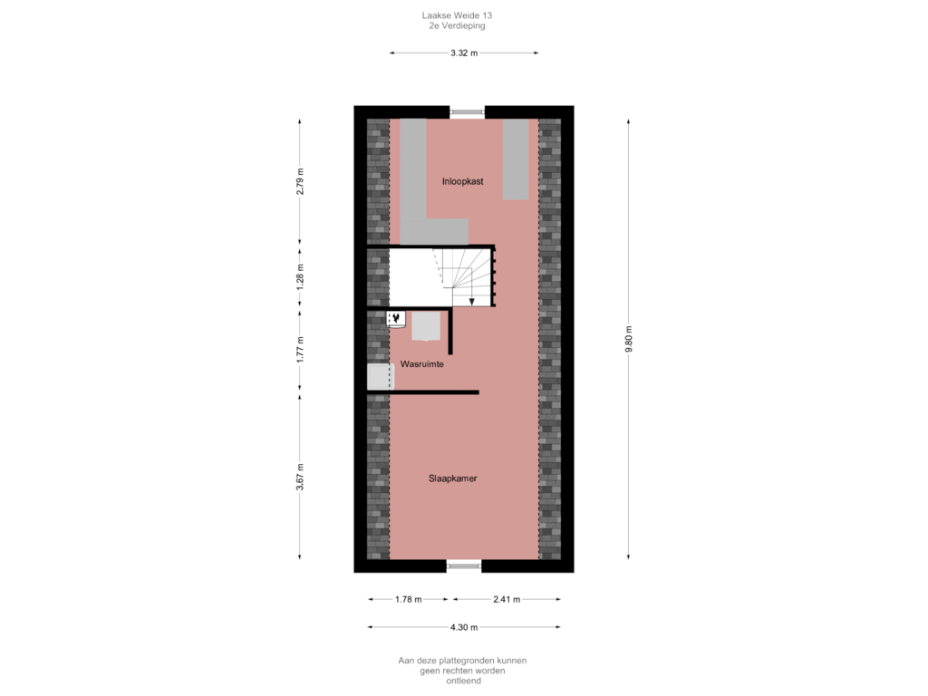 View floorplan of 2e Verdieping of Laakse Weide 13