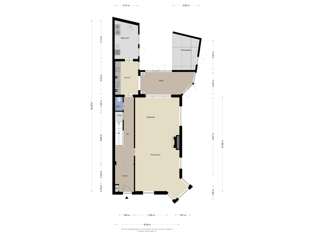 Bekijk plattegrond van Begane grond van Alma Tademastraat 18