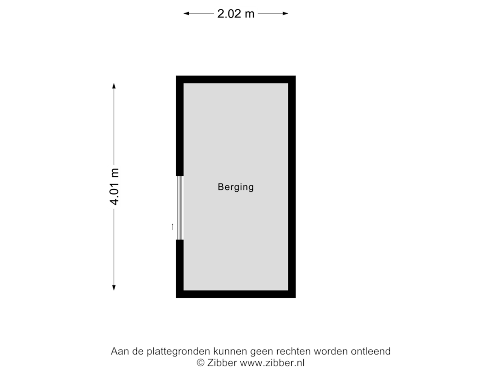 Bekijk plattegrond van Berging van Alma Tademastraat 18