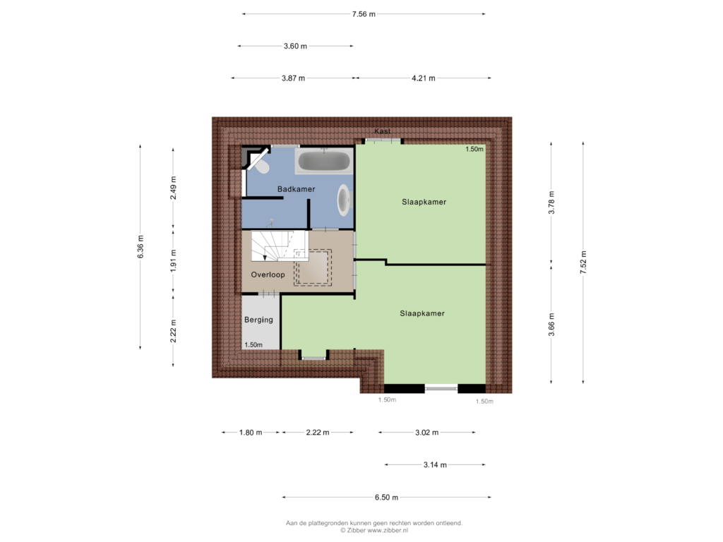 Bekijk plattegrond van Eerste verdieping van JH van Aismawei 39