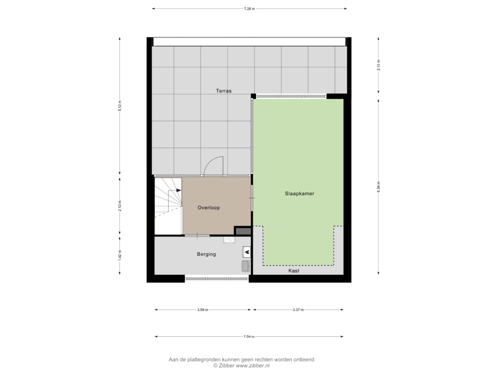 Bekijk plattegrond van Tweede Verdieping van Rijnkade 29