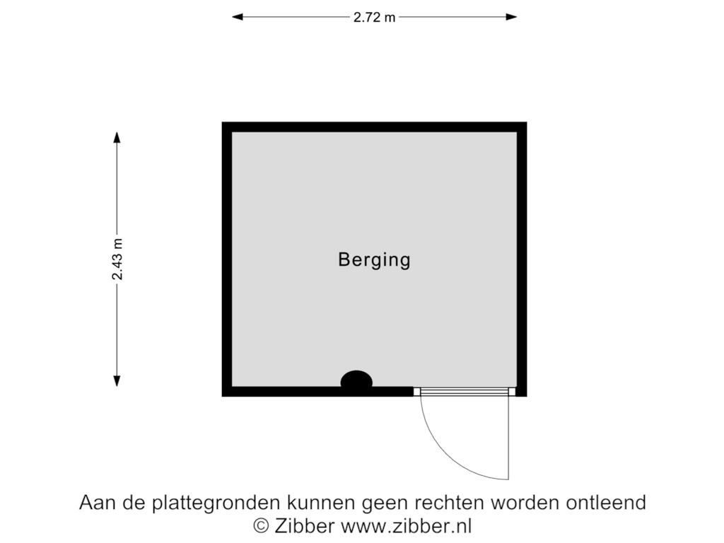 Bekijk plattegrond van Berging van Rijnkade 29