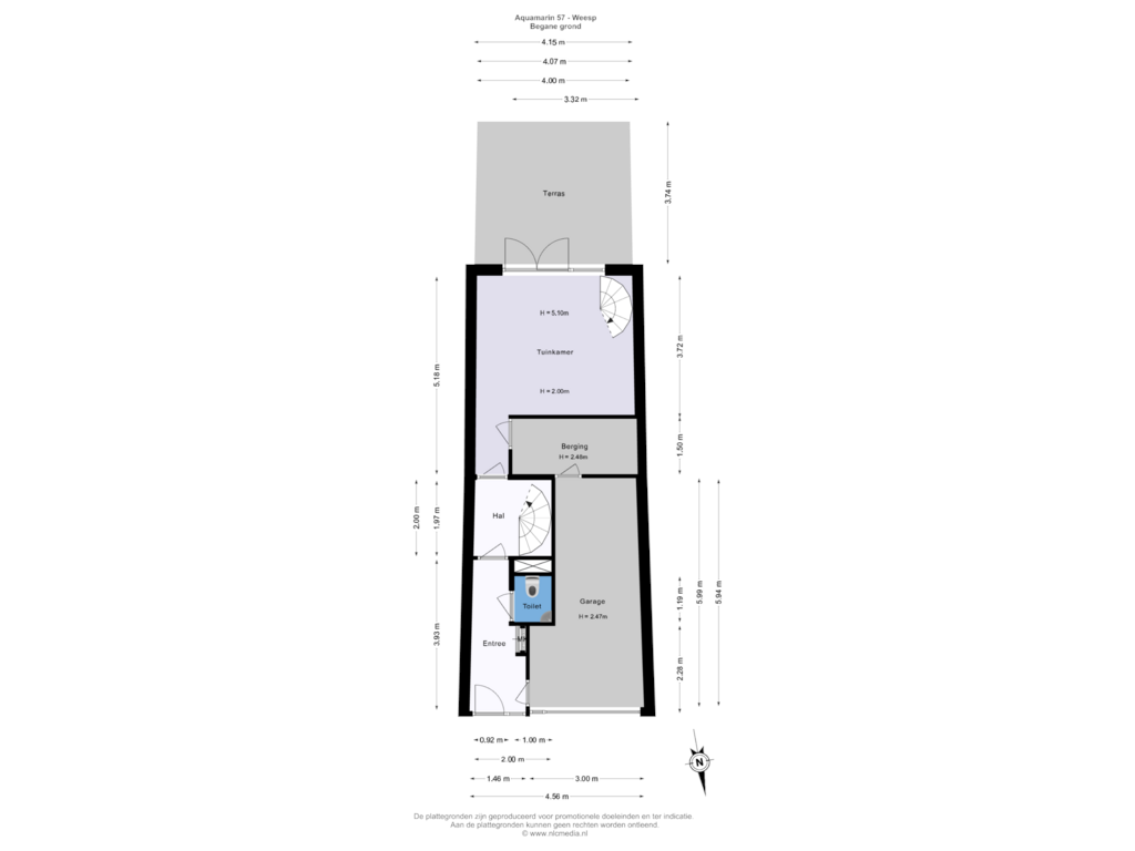 Bekijk plattegrond van Begane grond van Aquamarin 57