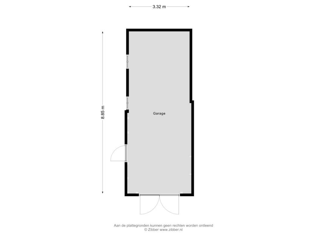 Bekijk plattegrond van Schuur van Hoofdweg 109