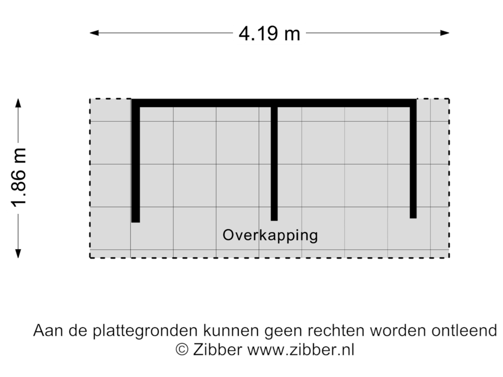 Bekijk plattegrond van Overkapping van Hoofdweg 109