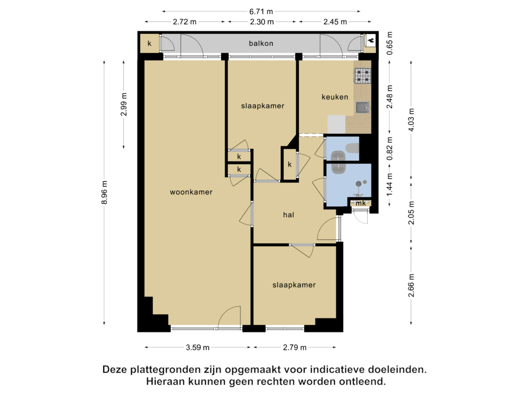 Bekijk plattegrond van Appartement van Johan de Wittlaan 17