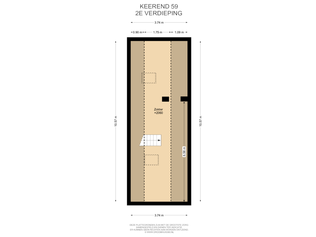 Bekijk plattegrond van 2E Verdieping van Keerend 59