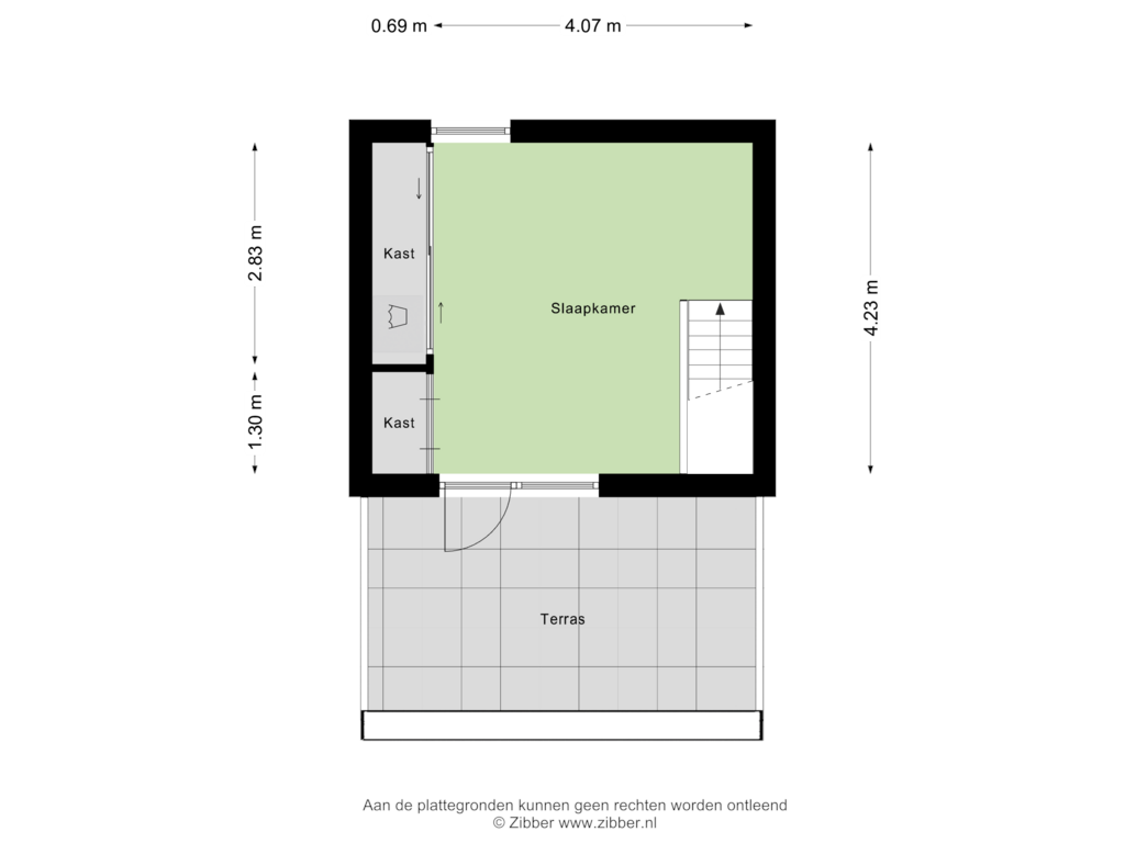 Bekijk plattegrond van Tweede Verdieping van George Orwellhof 7