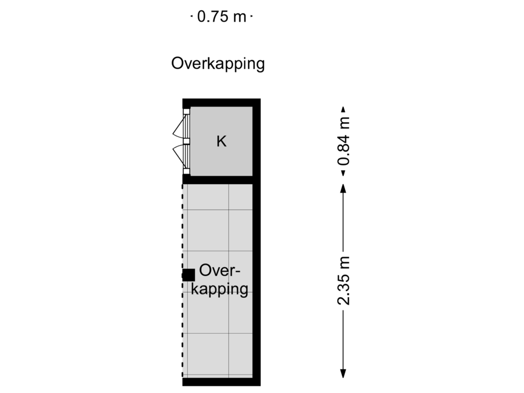 View floorplan of Overkapping of Laan van Nieuw Oosteinde 17