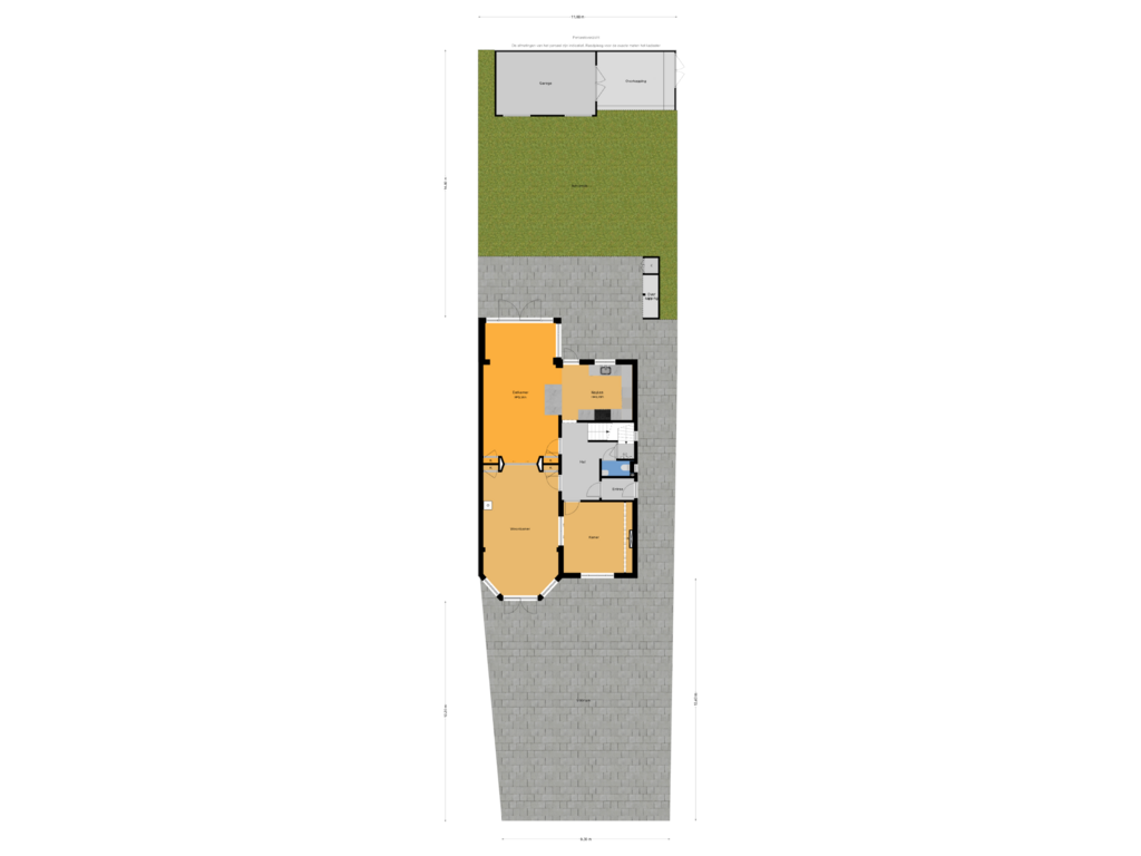 View floorplan of Perceeloverzicht of Laan van Nieuw Oosteinde 17