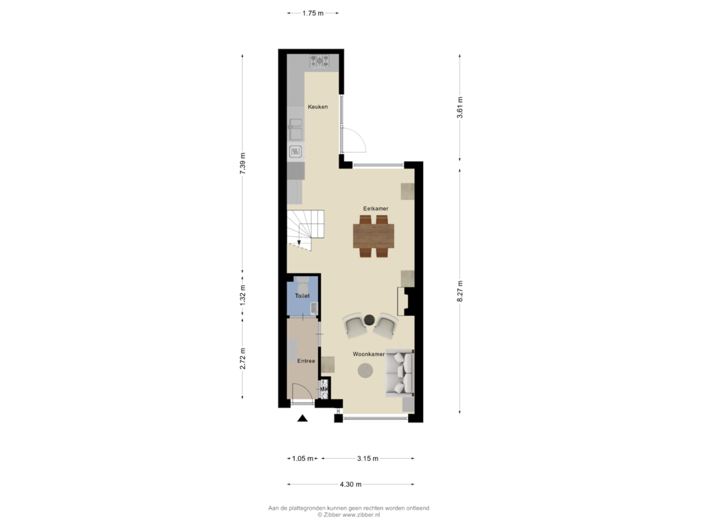 Bekijk plattegrond van Begane grond van Timorstraat 33