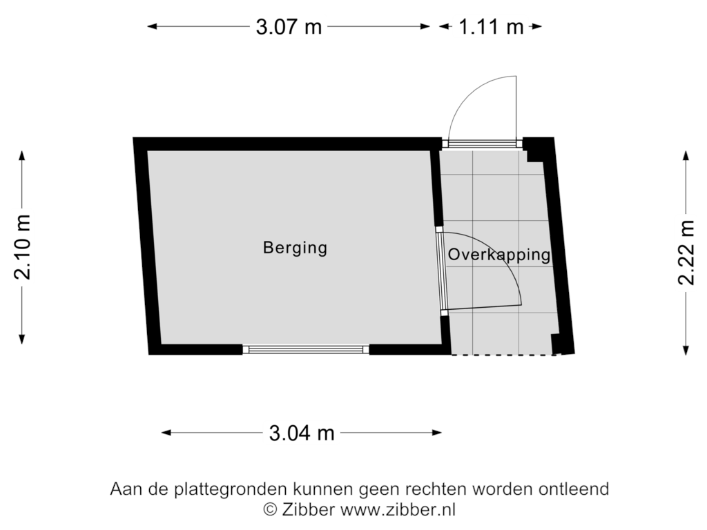 Bekijk plattegrond van Berging van Timorstraat 33