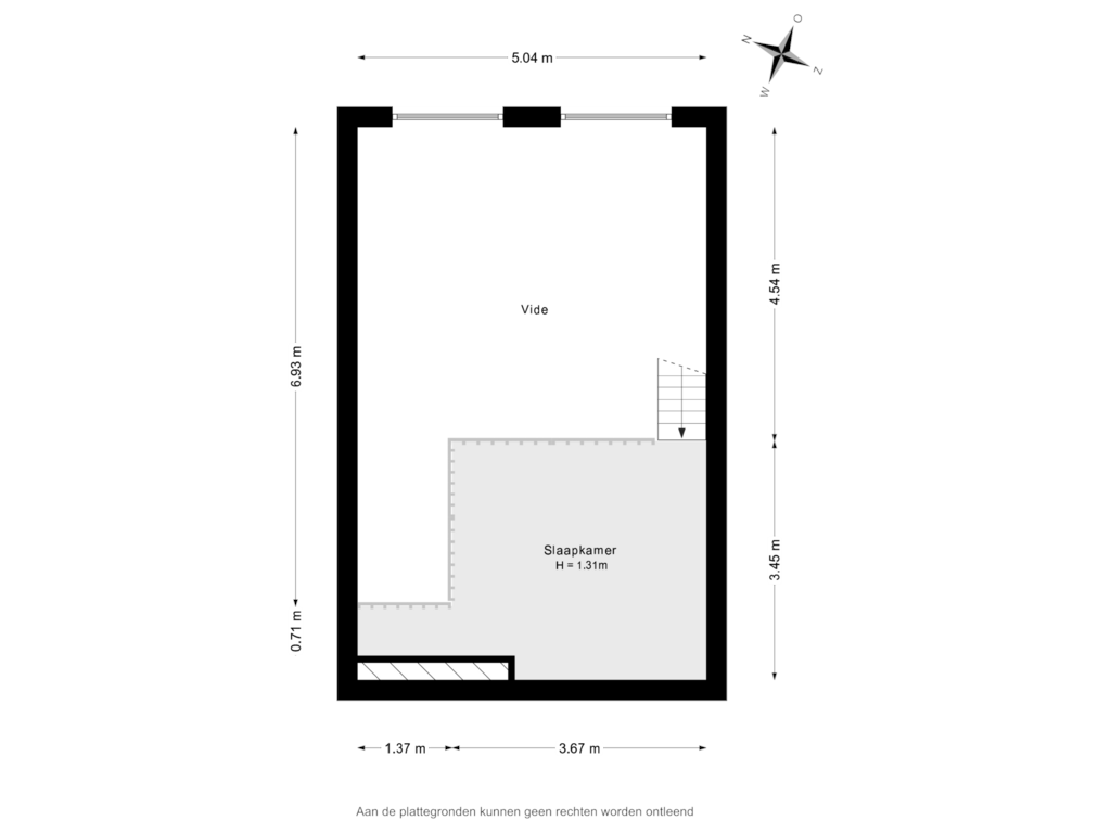 Bekijk plattegrond van 2e verdieping van Raamweg 13-B