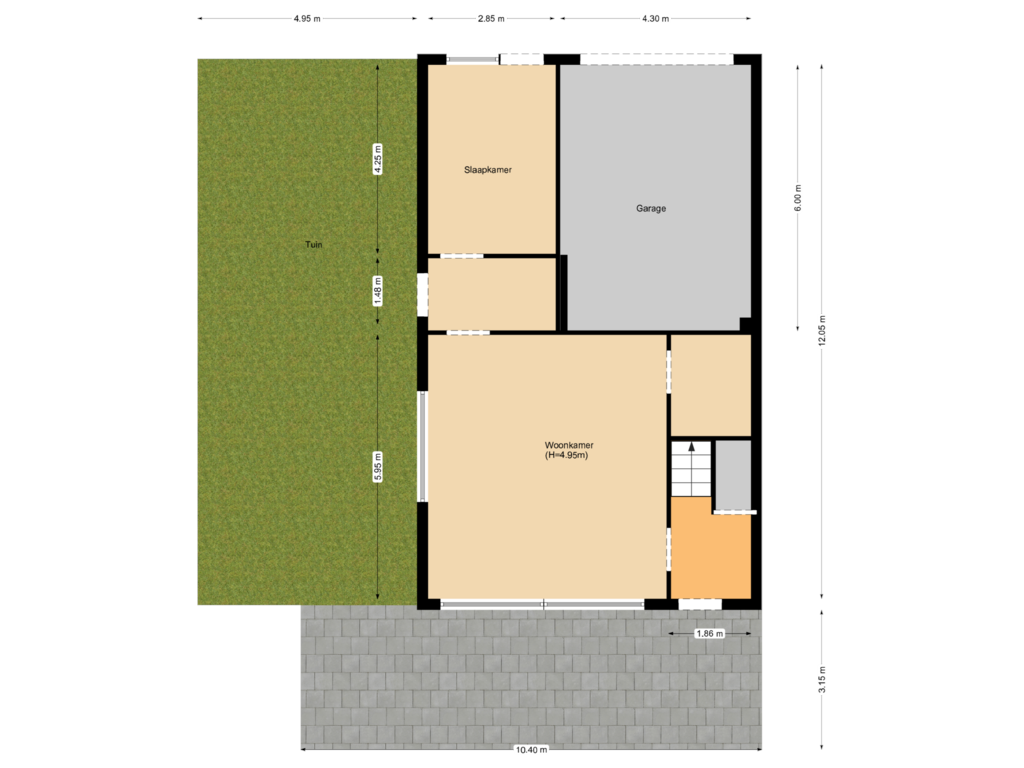 Bekijk plattegrond van Floor 1 van Henk Hienschstraat 4