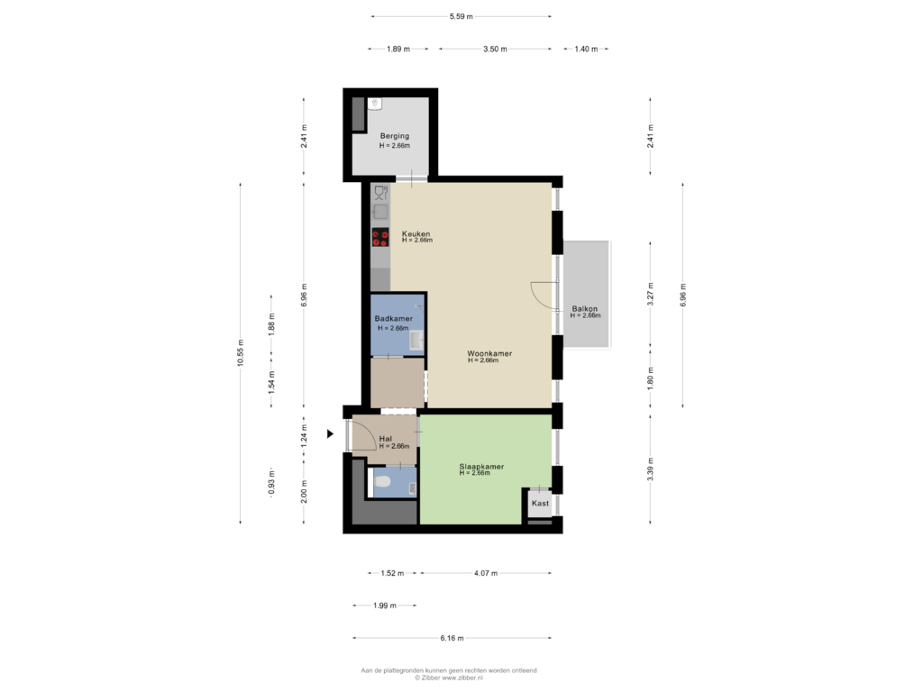 Bekijk plattegrond van Appartement van NDSM-straat 139