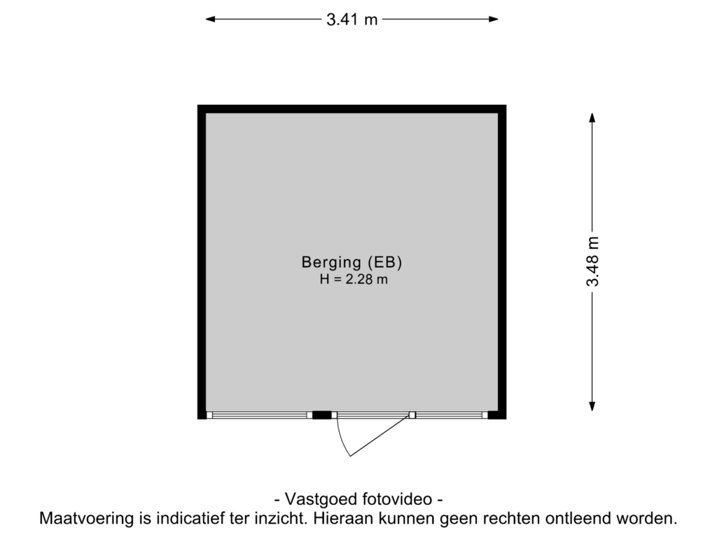 Bekijk plattegrond van Berging van Laan van Laag Kanje 28-R1