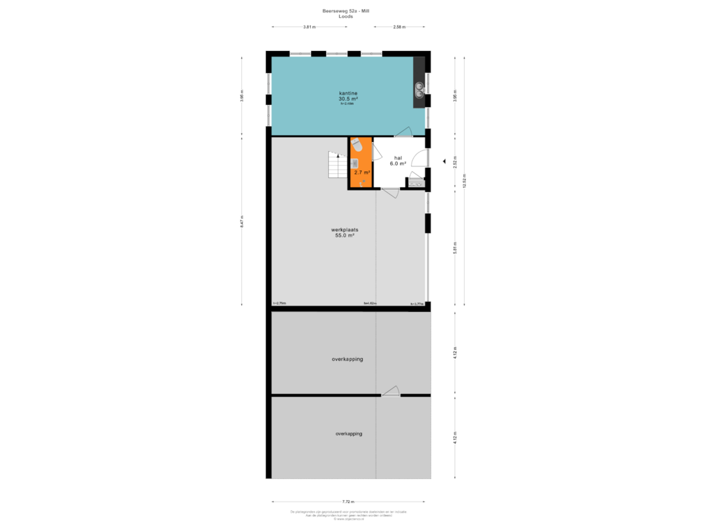 View floorplan of LOODS of Beerseweg 52-A