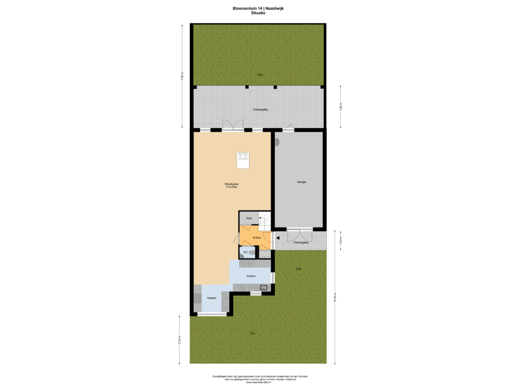 Bekijk plattegrond van Situatie van Bloementuin 14