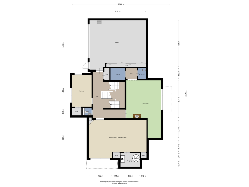 Bekijk plattegrond van Souterrain van Anton Koolhaaspad 1