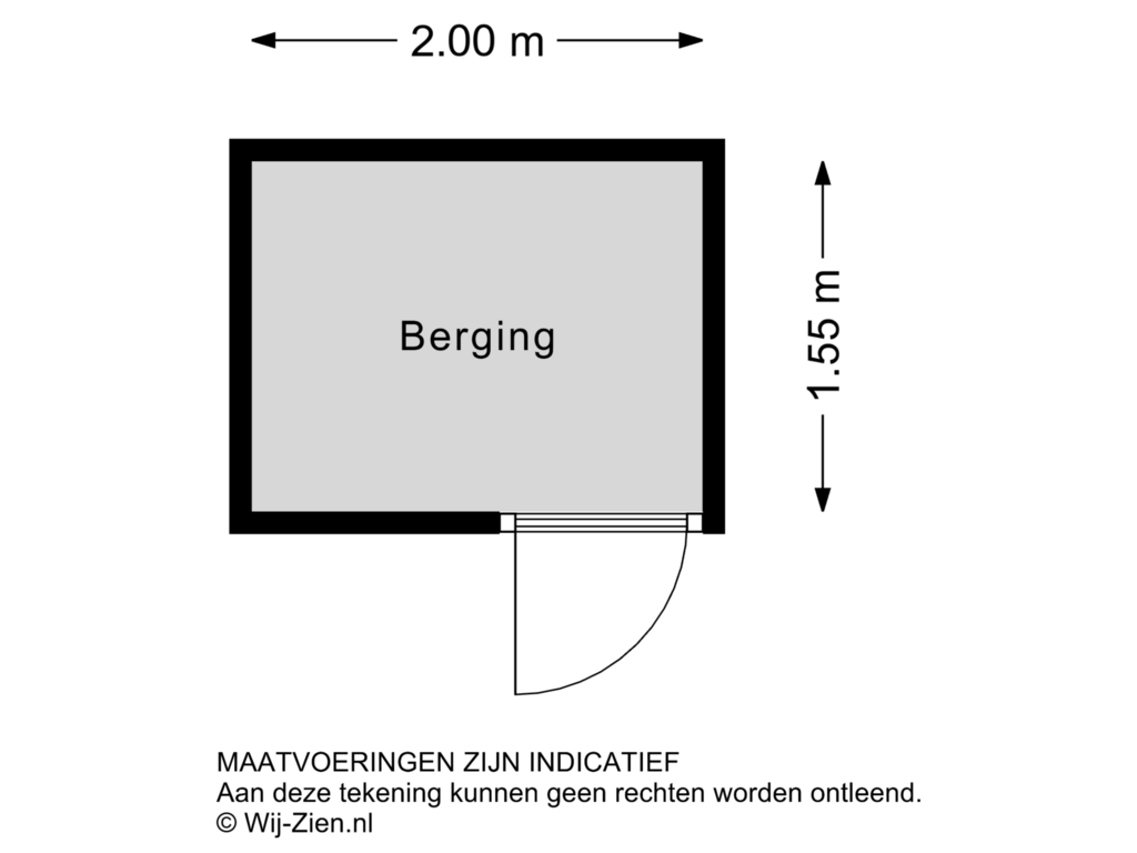 Bekijk plattegrond van Berging van Argonautenweg 15-C