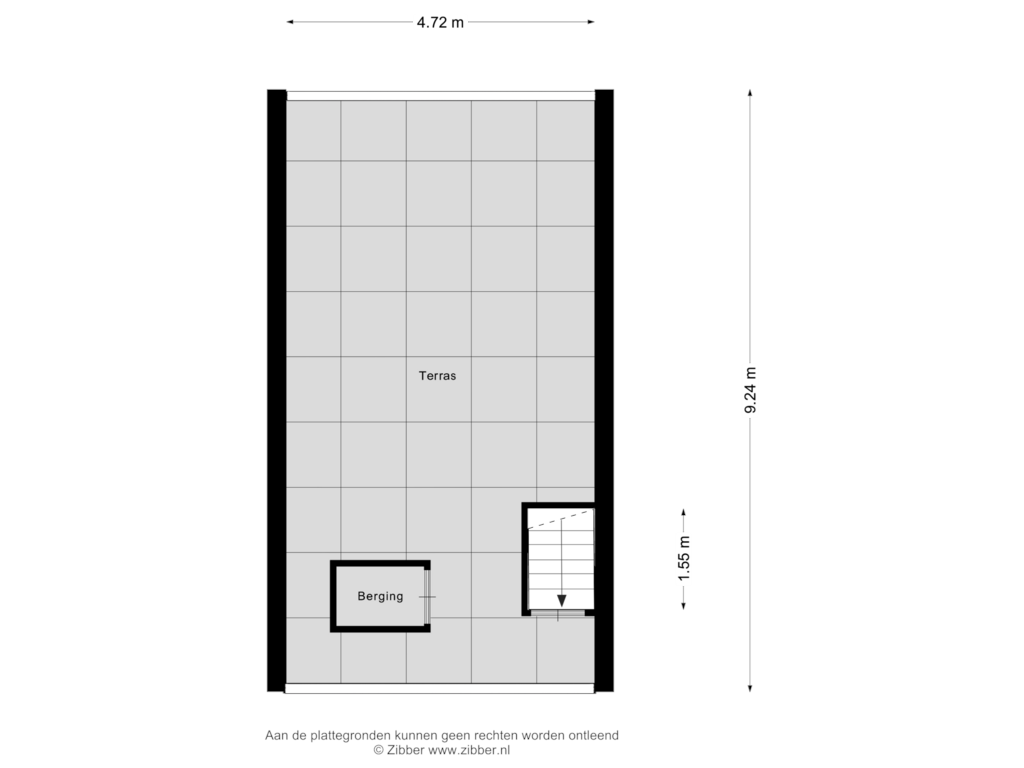 Bekijk plattegrond van Terras van Boulevard De Ruyter 12-HS