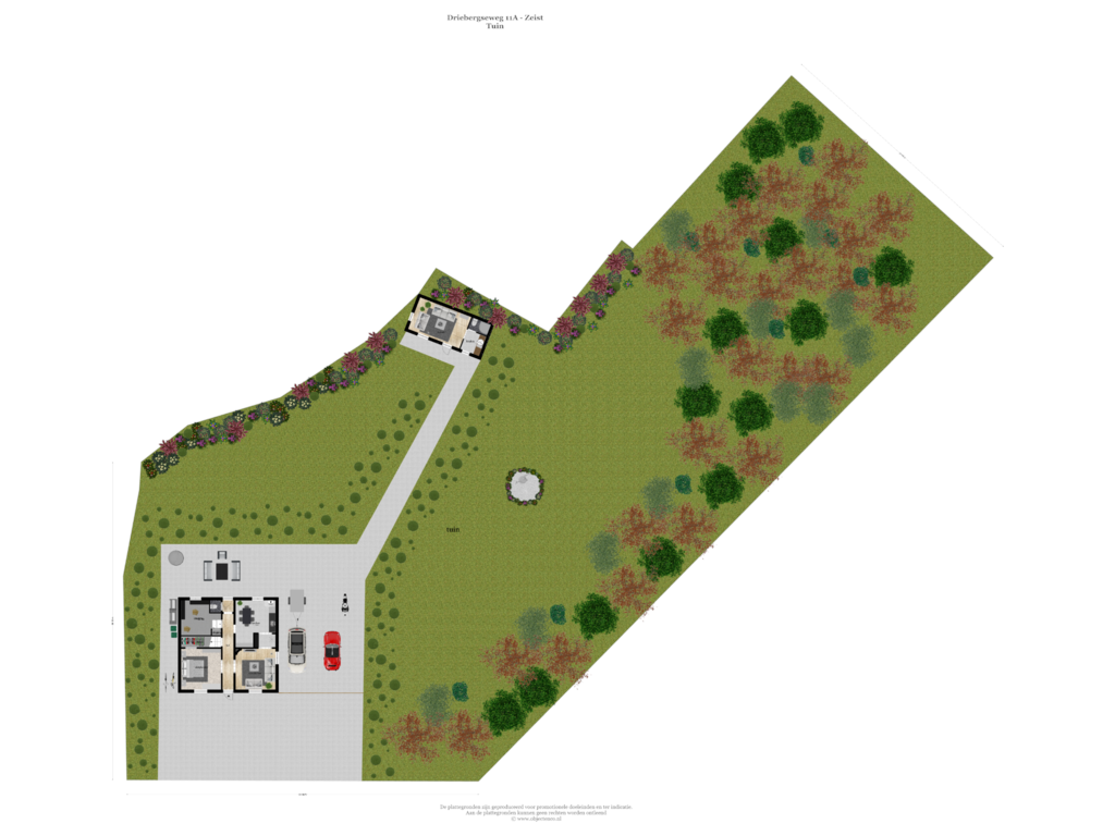 Bekijk plattegrond van TUIN van Driebergseweg 11-A