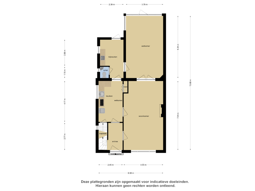 View floorplan of Begane Grond of Kerkstraat 15