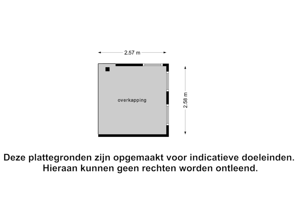 View floorplan of Overkapping of Kerkstraat 15