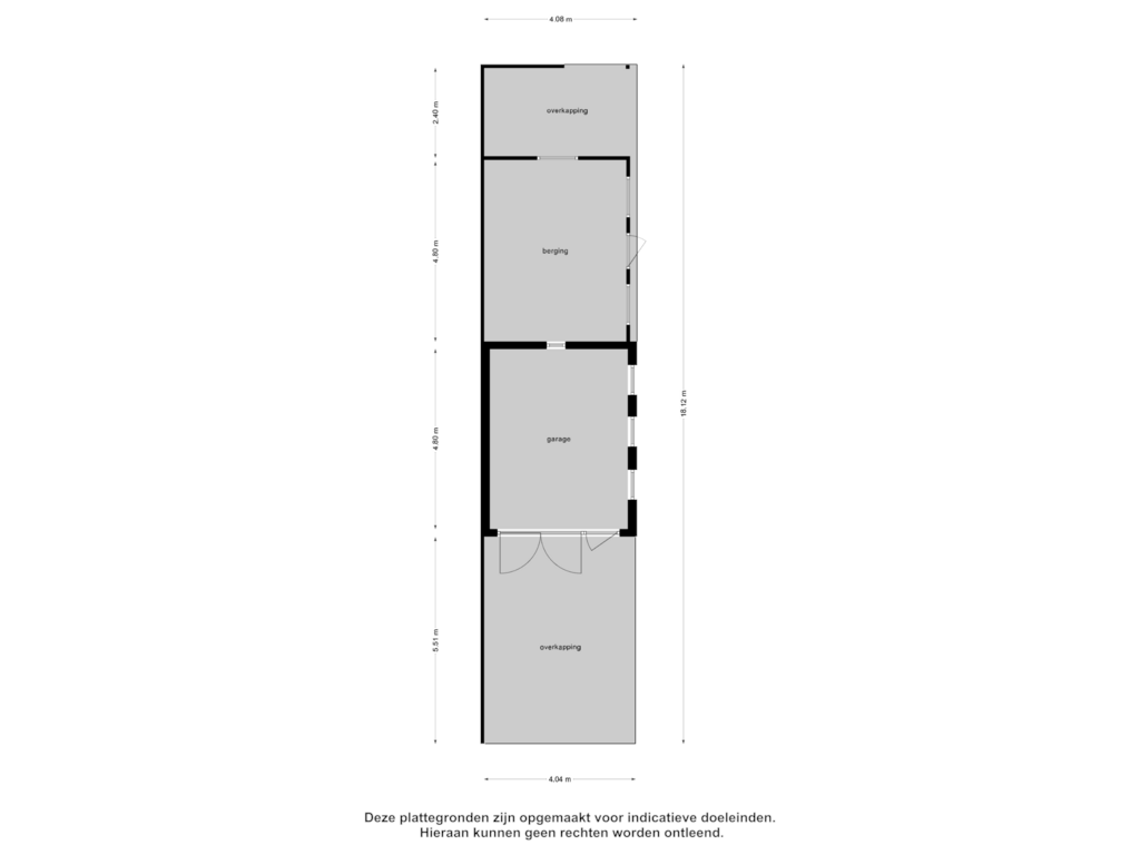 View floorplan of Garage of Kerkstraat 15