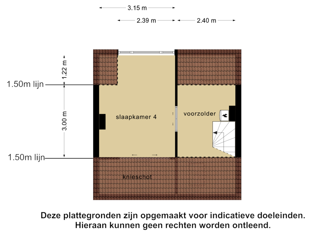 View floorplan of 2e verdieping of Wagnerlaan 35