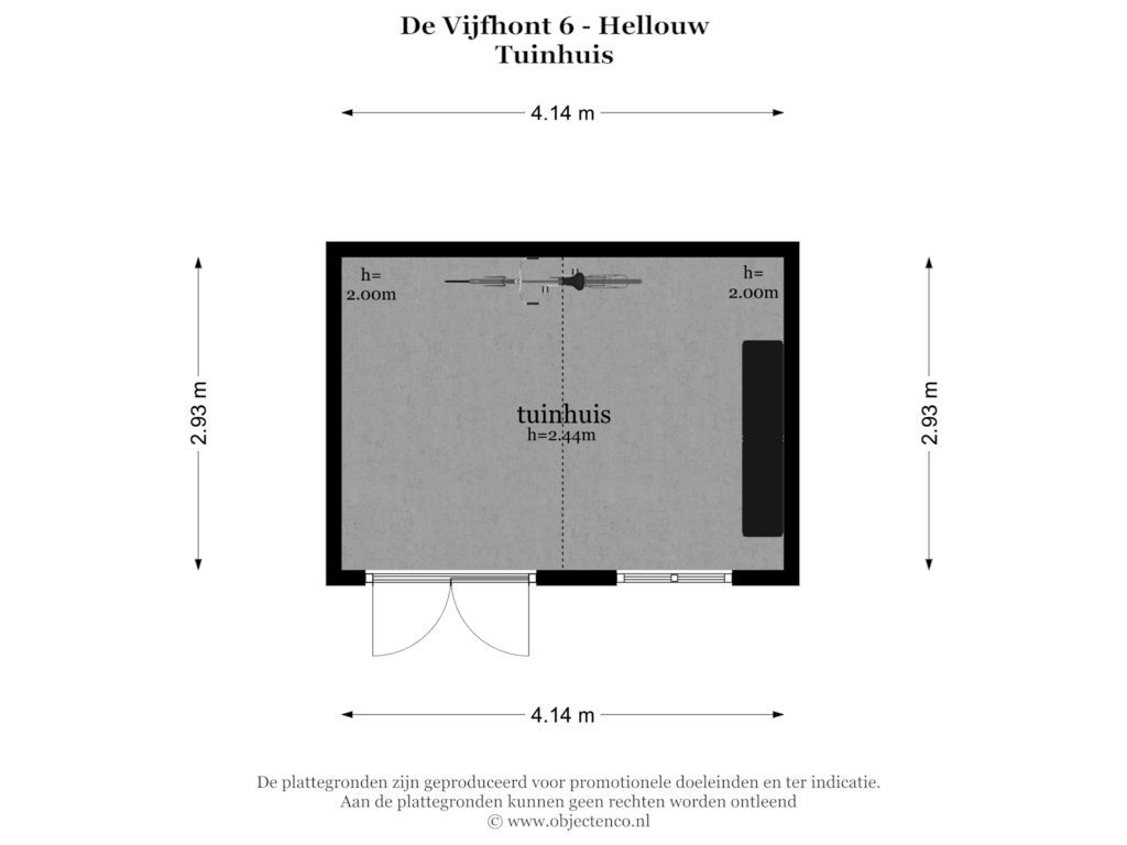 Bekijk plattegrond van TUINHUIS van De Vijfhont 6