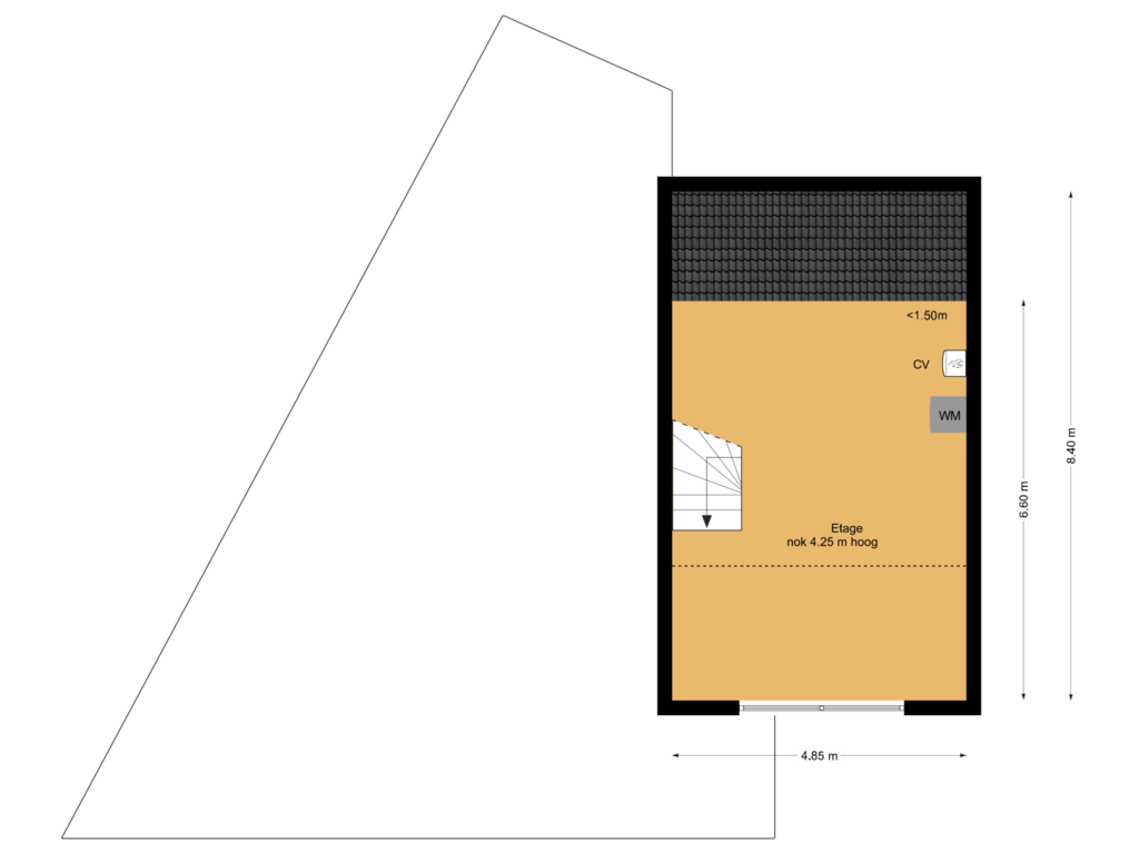 Bekijk plattegrond van Etage 2 van Graaf Floris 3