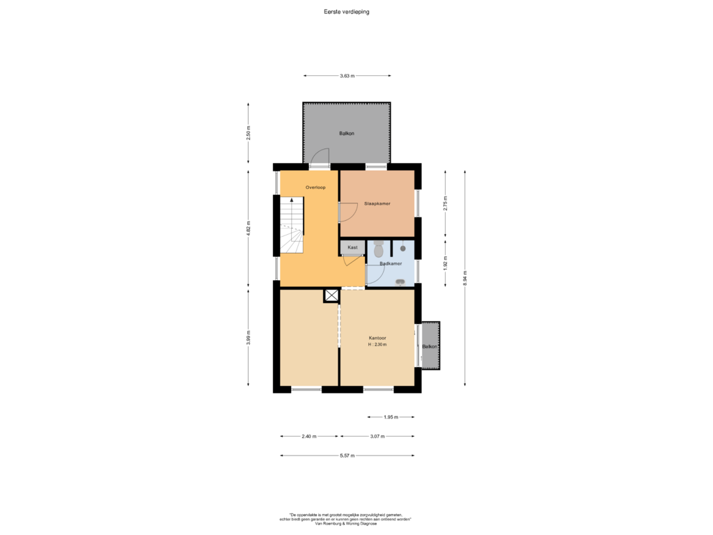 Bekijk plattegrond van Eerste verdieping van Torenlaan 1