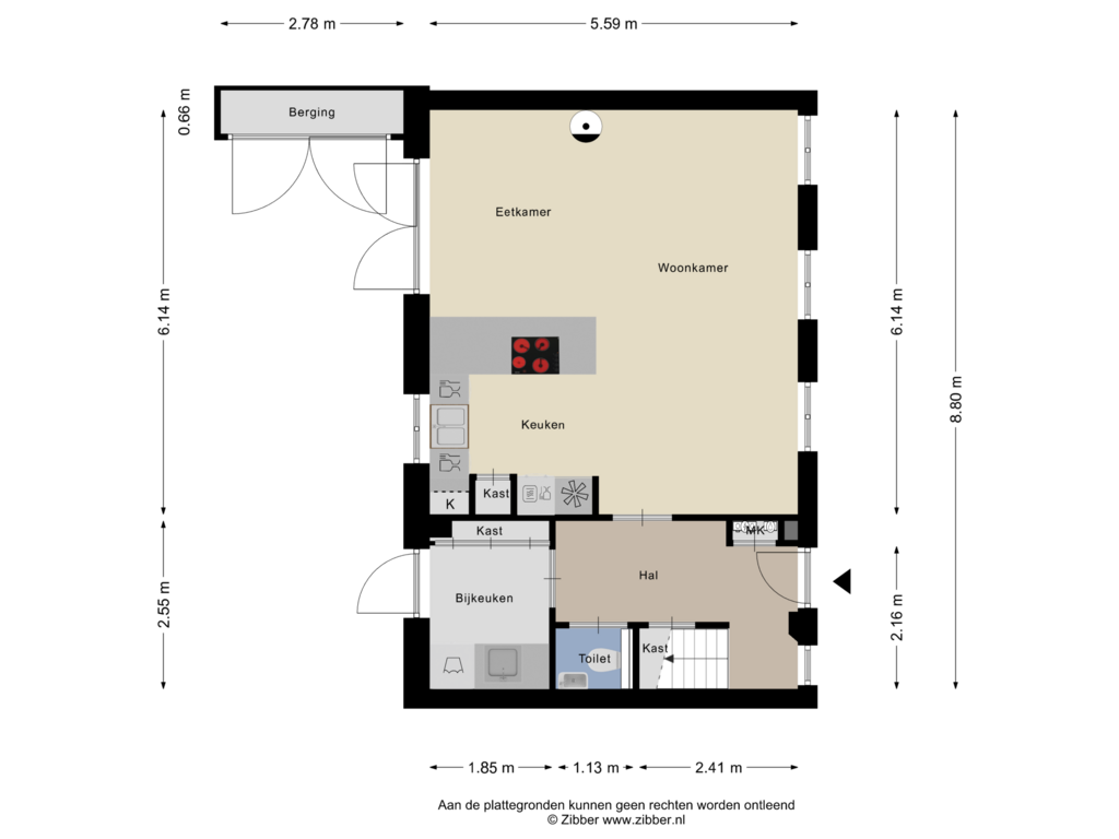 View floorplan of Begane Grond of Bothastraat 26