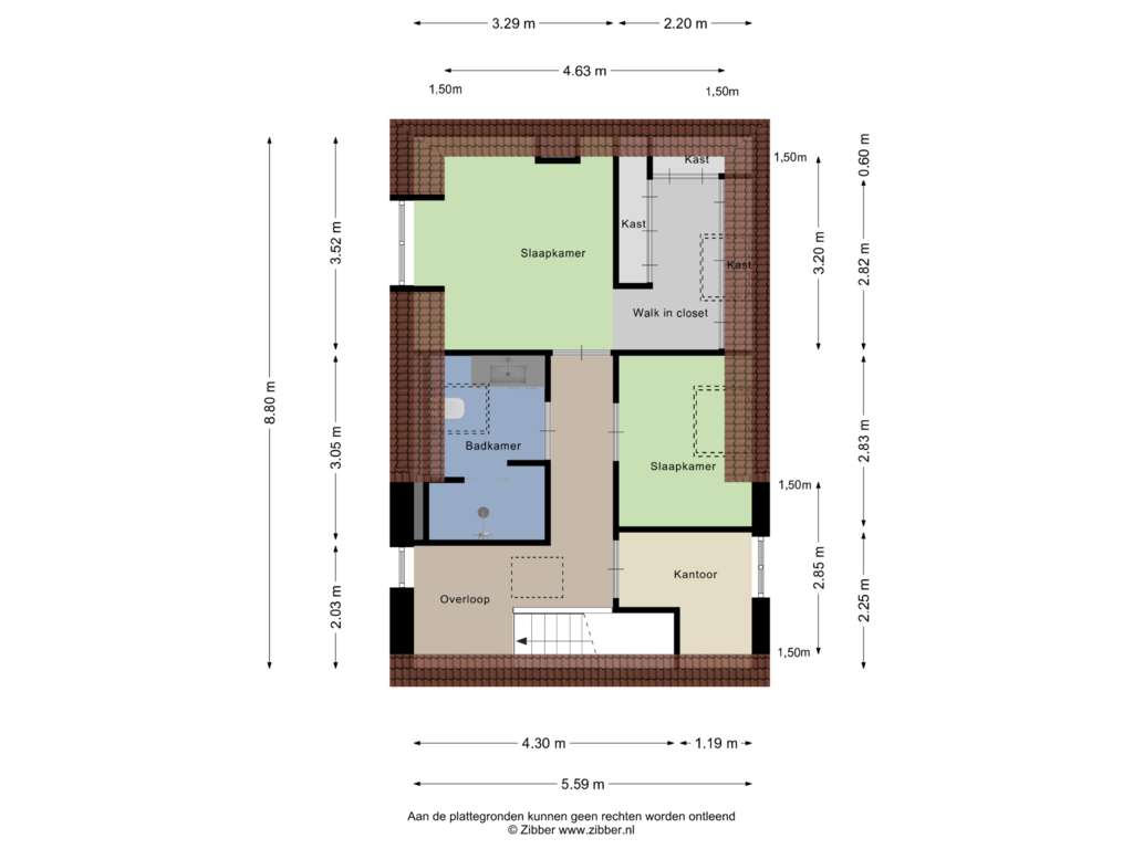 View floorplan of Eerste Verdieping of Bothastraat 26