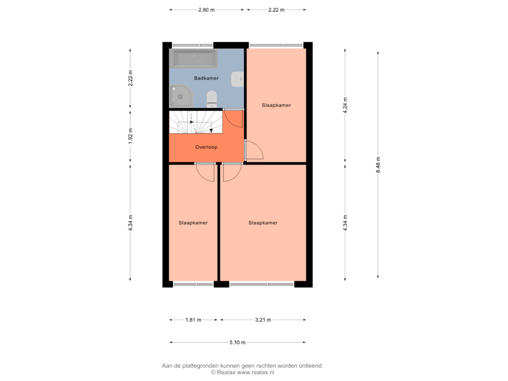 View floorplan of Verdieping 1 of Erve Lukensveld 7