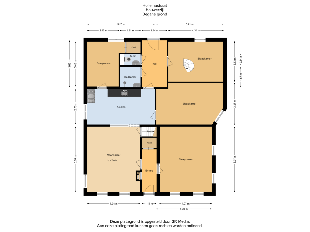 View floorplan of Begane grond of Hollemastraat 12