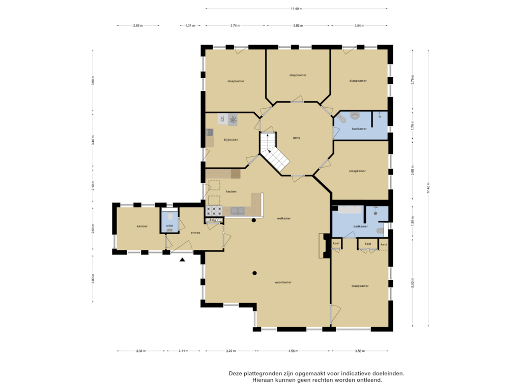 View floorplan of Begane Grond of Schutsweg 44