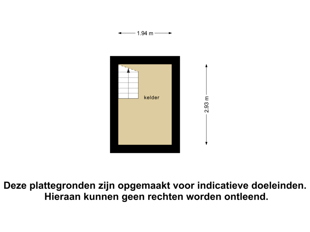 View floorplan of Kelder of Schutsweg 44