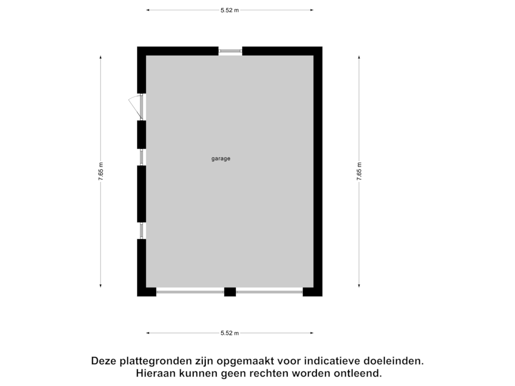 View floorplan of Garage of Schutsweg 44