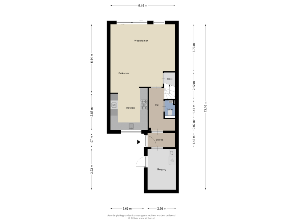 Bekijk plattegrond van Begane Grond van Kerveldonk 5