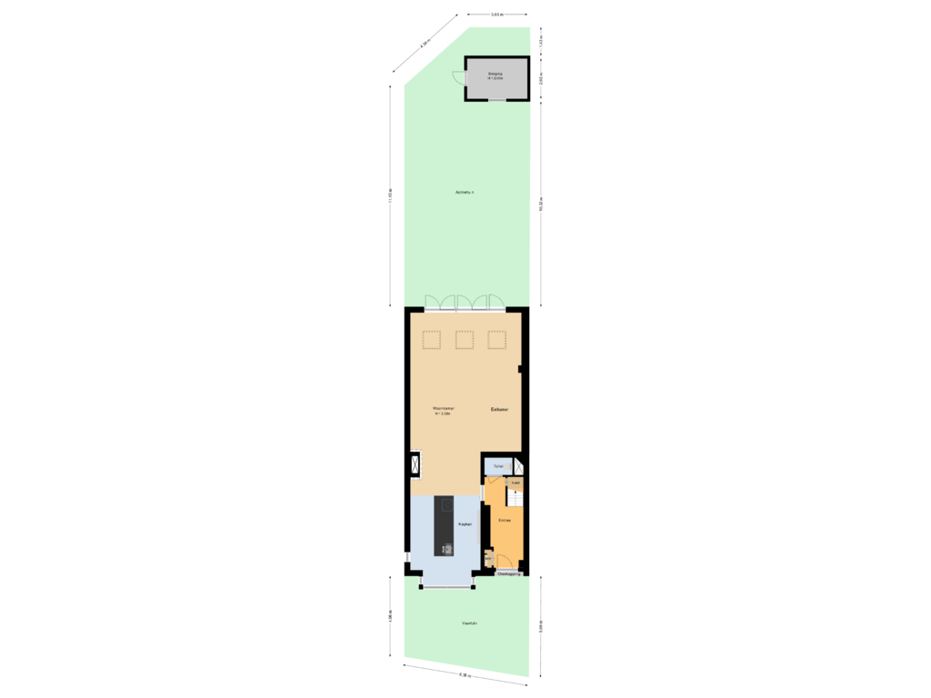 Bekijk plattegrond van Situatie van Lijnbaanweg 27