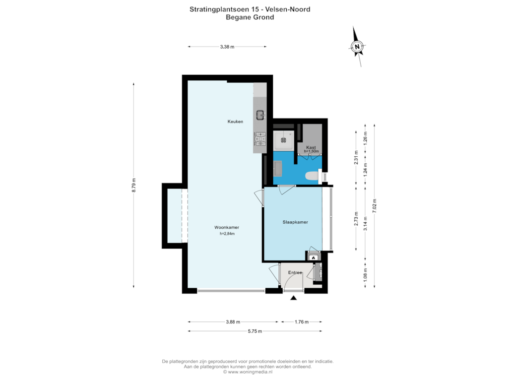 Bekijk plattegrond van Begane Grond van Stratingplantsoen 15