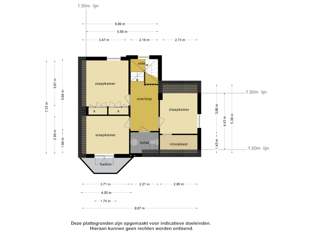 Bekijk plattegrond van 1e verdieping van Jan Mulderstraat 39