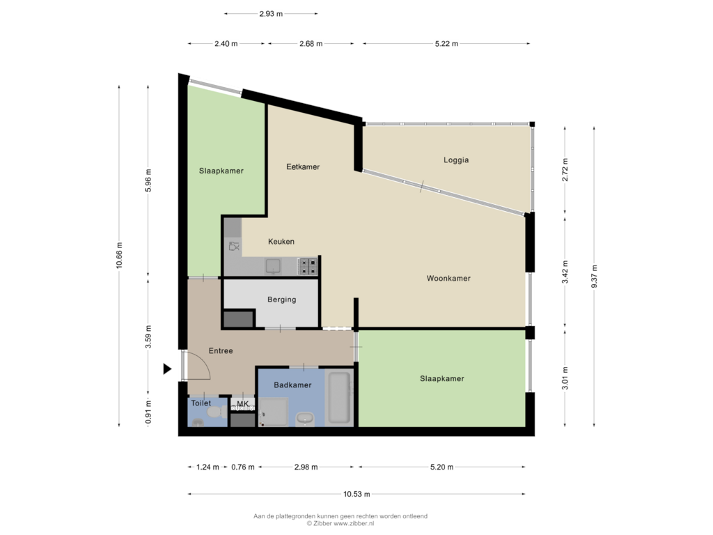 Bekijk plattegrond van Appartement van Jan van Duivenvoordestraat 149