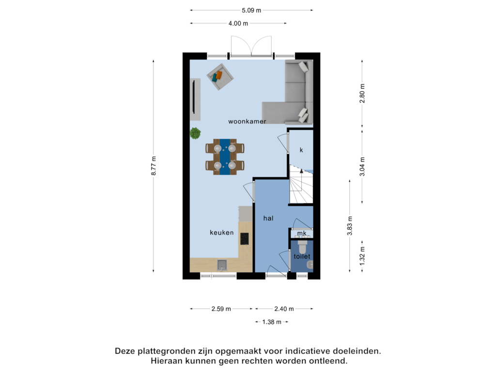 View floorplan of Begane grond of Kremerskamp 50