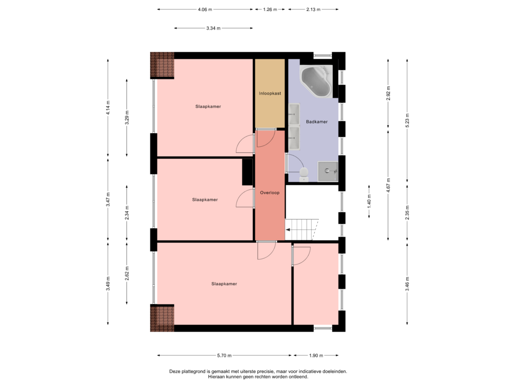 View floorplan of Verdieping of Birdielaan 79