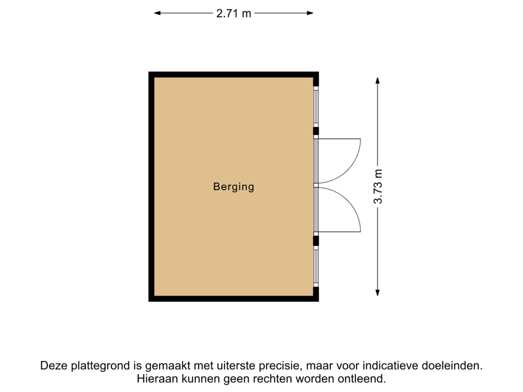 View floorplan of Berging of Birdielaan 79