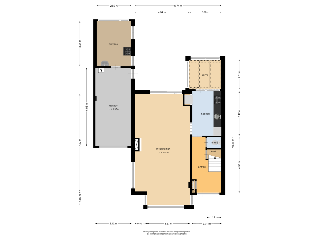 Bekijk plattegrond van Begane grond van Lisstraat 80