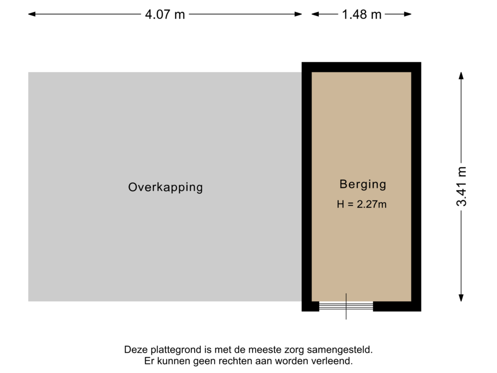 Bekijk plattegrond van Berging van Lisstraat 80